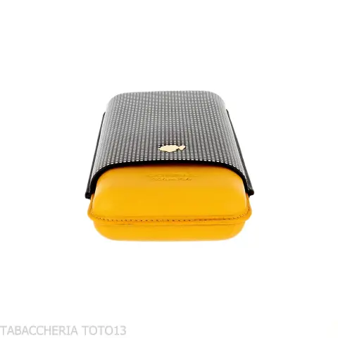 Cohiba Pocket Cigar Case in Two-Tone Leather for 3 Cigars - Accessories Cigar - Leather