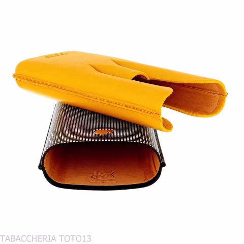 Cohiba Pocket Cigar Case in Two-Tone Leather for 3 Cigars - Accessories Cigar - Leather