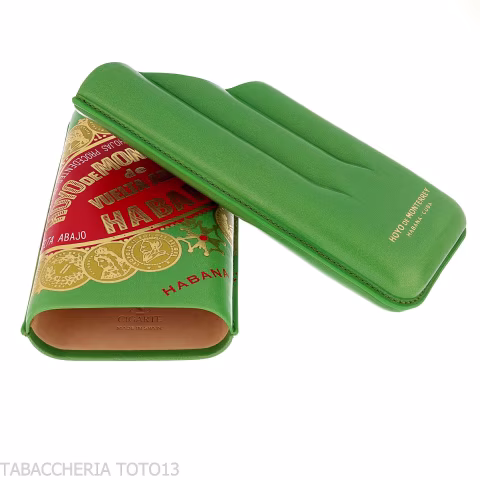 Hoyo de Monterrey Leather Pocket Cigar Case for Three Cigars - Accessories Cigar - Leather