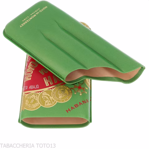 Hoyo de Monterrey Leather Pocket Cigar Case for Three Cigars - Accessories Cigar - Leather
