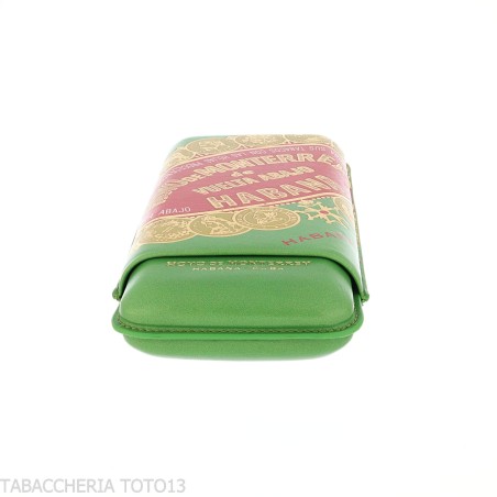 Estuche de Bolsillo de Piel Hoyo de Monterrey para Tres Puros - Accesorios Del Cigarro