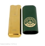 Montecristo Open Leather Pocket Cigar Case for Two - Accessories Cigar - Leather, Metal