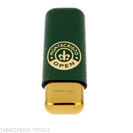 Étui à cigares de poche Montecristo Open en cuir pour deux - Accessoires Cigare - Cuir, Métal