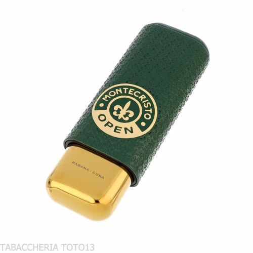 Estuche de Bolsillo Montecristo Open de Cuero para Dos-Accesorios Habanos Original