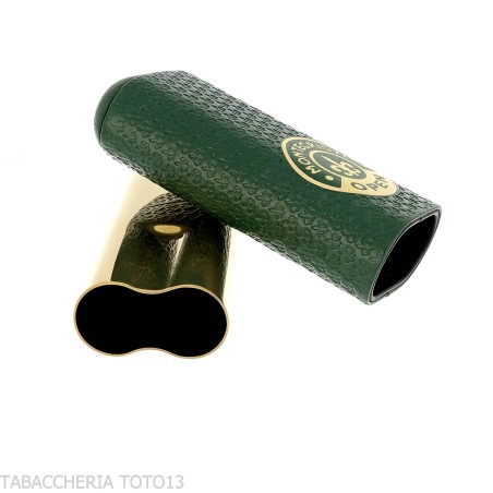 Étui à cigares de poche Montecristo Open en cuir pour deux - Accessoires Cigare - Cuir, Métal