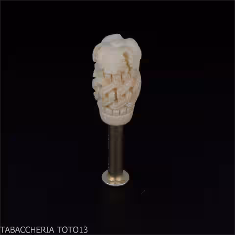 Meerschaumpfeife in Form eines Ritters, mit teebehandeltem Kopf - Meerschaumpfeifen - Altinay meerschaum pipes