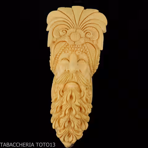 Meerschaumpfeife in Form eines Ritters, mit teebehandeltem Kopf - Meerschaumpfeifen - Altinay meerschaum pipes
