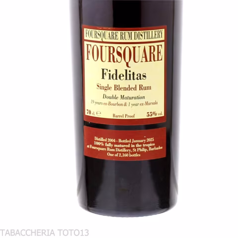 Foursquare Fidelitas Double Maturation Vol.55% Cl.70 - Distillati