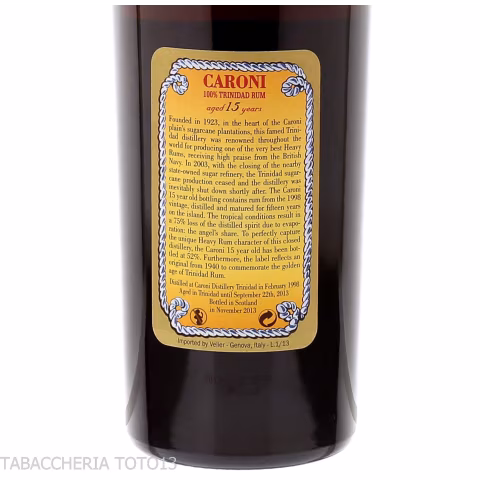 Caroni 15 Y.O. Trinidad Vol.52% Cl. 70 - Distillati