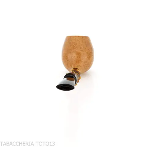Gabriele Pipemaker straight Apple shaped pipe dolphin line - Tobacco Pipes - Natural root
