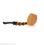 Gabriele Pipemaker straight Apple shaped pipe dolphin line - Tobacco Pipes - Natural root