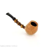 Gabriele Pipemaker straight Apple shaped pipe dolphin line - Tobacco Pipes - Natural root