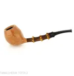 Gabriele Pipemaker straight Apple shaped pipe dolphin line - Tobacco Pipes - Natural root