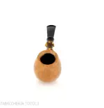 Gabriele Pipemaker straight Apple shaped pipe dolphin line - Tobacco Pipes - Natural root