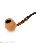 Gabriele Pipemaker straight Apple shaped pipe dolphin line - Tobacco Pipes - Natural root