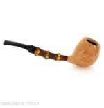 Gabriele Pipemaker straight Apple shaped pipe dolphin line - Tobacco Pipes - Natural root
