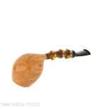 Gabriele Pipemaker Pipe droite en forme de pomme ligne dauphin - Pipe Pour le Tabac - Racine naturelle