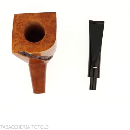 Baldo Baldi Pipe Cutty Shape Grade 6 Briar Léger - Pipe Pour le Tabac - Racine naturelle