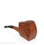 Baldo Baldi Pipe en forme de panneau semi-courbé en bruyère brandy grade 3 - Pipe Pour le Tabac - Racine naturelle