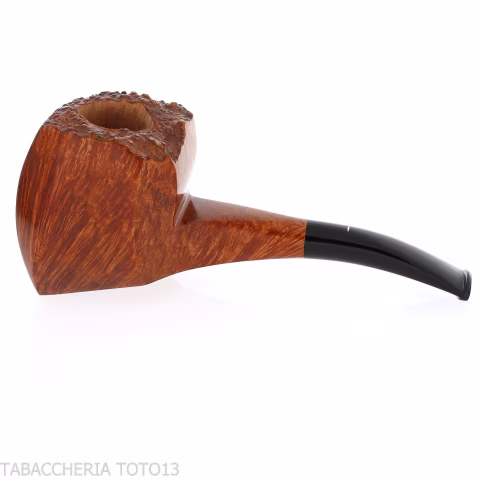Baldo Baldi forma panel semicurva in radica brandy grado 3 - Pipe