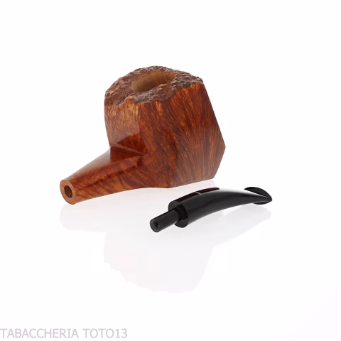Baldo Baldi halbgebogenes, paneelförmiges Pfeife aus Brandy Briar der Klasse 3 - Tabakpfeifen