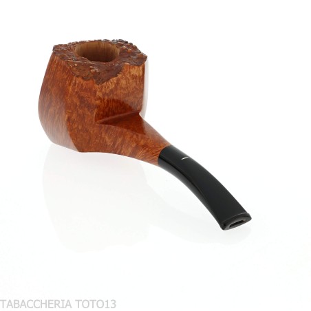 Baldo Baldi Pipe en forme de panneau semi-courbé en bruyère brandy grade 3 - Pipe Pour le Tabac - Racine naturelle