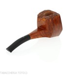 Baldo Baldi semi-curved panel shaped pipe in grade 3 brandy briar - Tobacco Pipes - Natural root