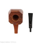 Baldo Baldi forma panel semicurva in radica brandy grado 3 - Pipe