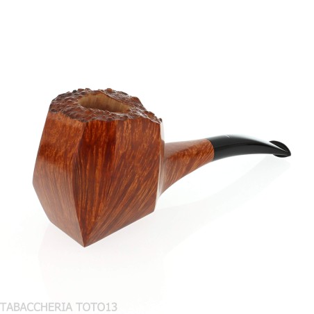 Baldo Baldi Pipe en forme de panneau semi-courbé en bruyère brandy grade 3 - Pipe Pour le Tabac - Racine naturelle