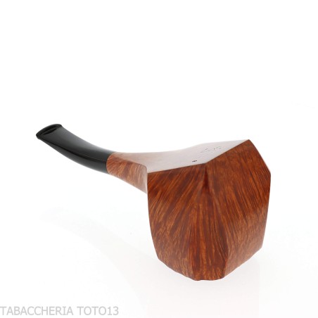 Baldo Baldi Pipe en forme de panneau semi-courbé en bruyère brandy grade 3 - Pipe Pour le Tabac - Racine naturelle