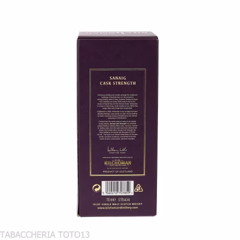 Kilchoman Sanaig Bourbon-Sherry Cask Strength Vol.57,8% Cl.70 - Distillati