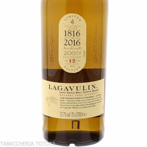 Lagavulin 12 yo 200 anniversary Vol.57,8% Cl.70 - Distillati