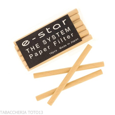 Los filtros Tsuge e-star contienen 10 filtros de celulosa - Accesorios para pipas de tabaco