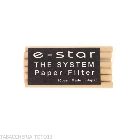 Tsuge e-star filters pack 10 cellulose filters - Accessories for tobacco pipes