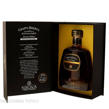 Sibona grappa riserva botti da Porto Single Barrel Vol.44% Cl.70 - Distillati