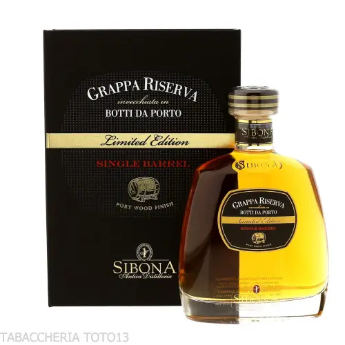 Sibona grappa riserva botti da Porto Single Barrel Vol.44% Cl.70 - Distillati