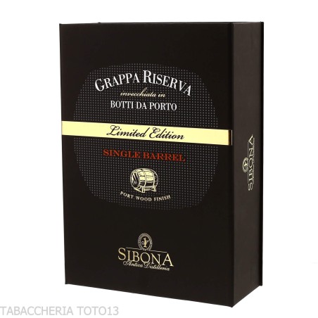 Sibona Grappa Riserva from Port Barrels, Single Barrel Vol.44% 70cl - Spirits - Marcs