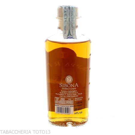Sibona Grappa di Nebbiolo Riserva in Portweinfässern, Vol.44 % Cl.50 - Destilliert