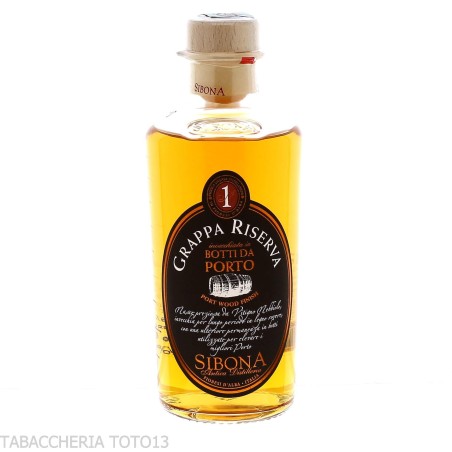 Sibona Grappa di Nebbiolo Riserva en Barricas de Oporto Vol.40% Cl.70 - Licores
