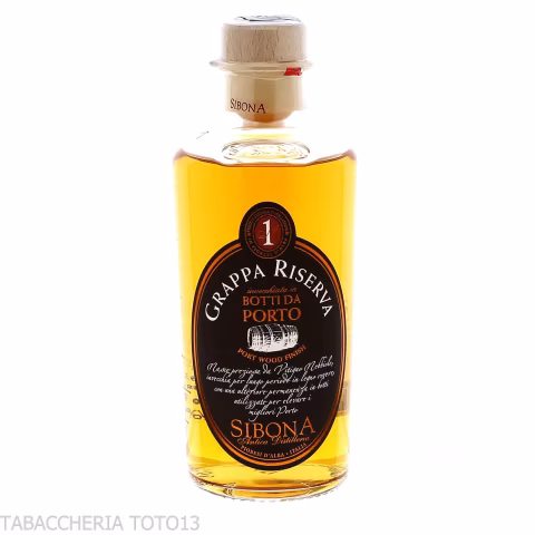 Sibona Grappa di Nebbiolo Riserva in Port Barrels, Vol.44% ABV Cl.50 - Spirits - Marcs