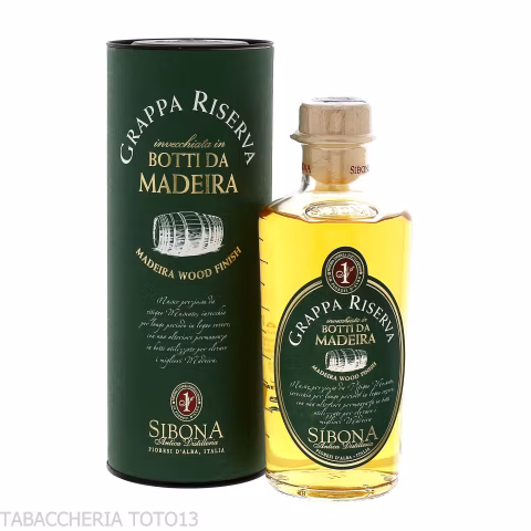 Sibona Moscato Riserva Grappa in Madeira Barrels Vol.44% Cl.50 - Spirits - Marcs