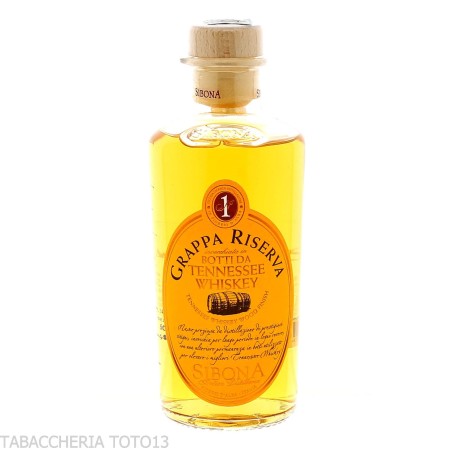 Sibona grappa Piemontese riserva botti da Tennessee whiskey Vol.44% Cl.50 - Distillati