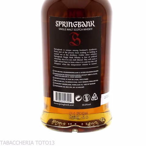 Springbank 12 Y.O. cask Strength Batch 27 Vol.55,9% Cl.70-Whisky