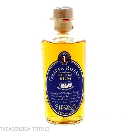 Sibona grappa Piemontese riserva botti da Rum Vol.44% Cl.50 - Distillati