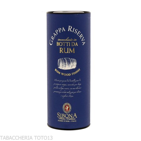 Grappa Piémontaise Riserva Sibona en Fûts de Rhum Vol.44% Cl.50 - Spiritueux - Marcs