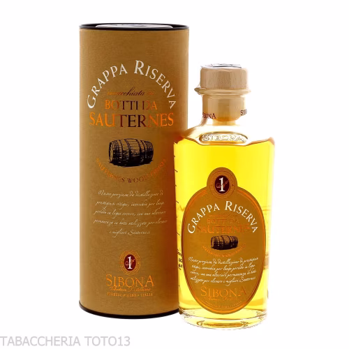 Sibona Piemonteser Riserva Grappa aus Sauternes-Fässern Vol.44% Cl.50 - Destilliert