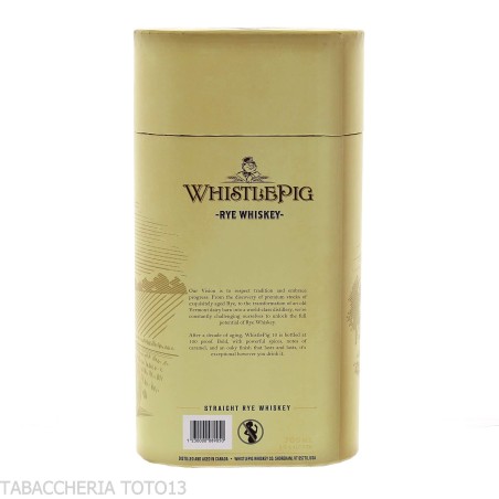 Whistlepig 10 yo Straight Rye whiskey  Vol.50% Cl.70-Bourbon
