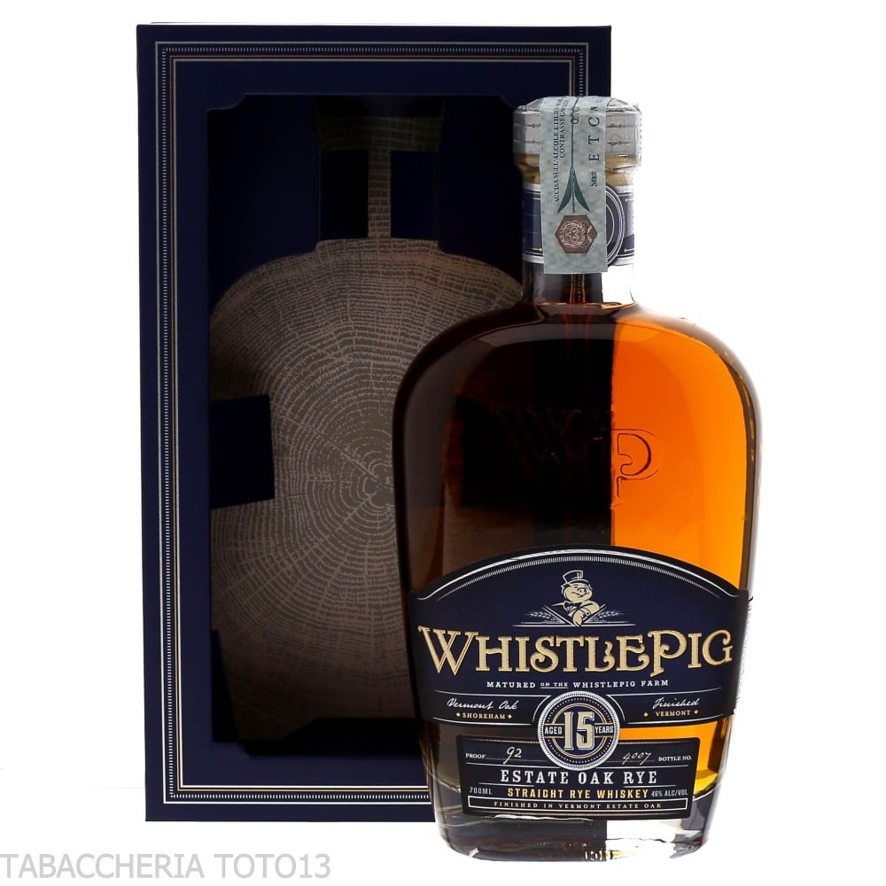 Whistlepig 15 yo Straight Rye whiskey  Vol.46% Cl.70-Bourbon