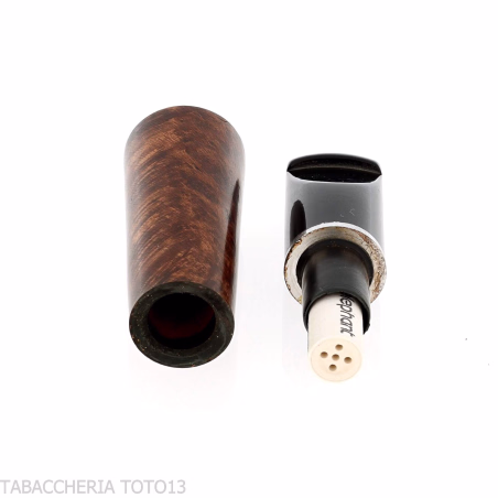 Embout en bruyère "Classic" pour cigare toscan avec filtre 9 mm - Accessoires pour cigares toscans - Racine naturelle