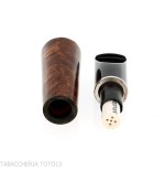 Classic briar mouthpiece for Tuscan cigar with 9mm filter - Accessories for Tuscan Cigars - Natural root